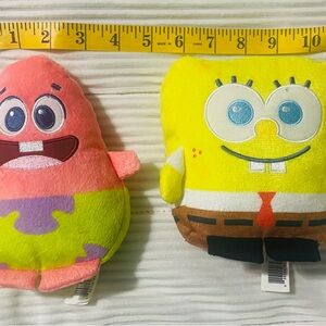 SpongeBob and Patrick Plush Toy Set - Yellow and Pink